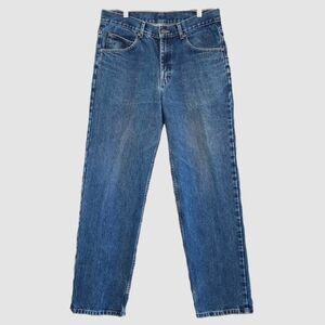 Lee Men's Relaxed Fit Blue Jeans Size 34 100% Cotton